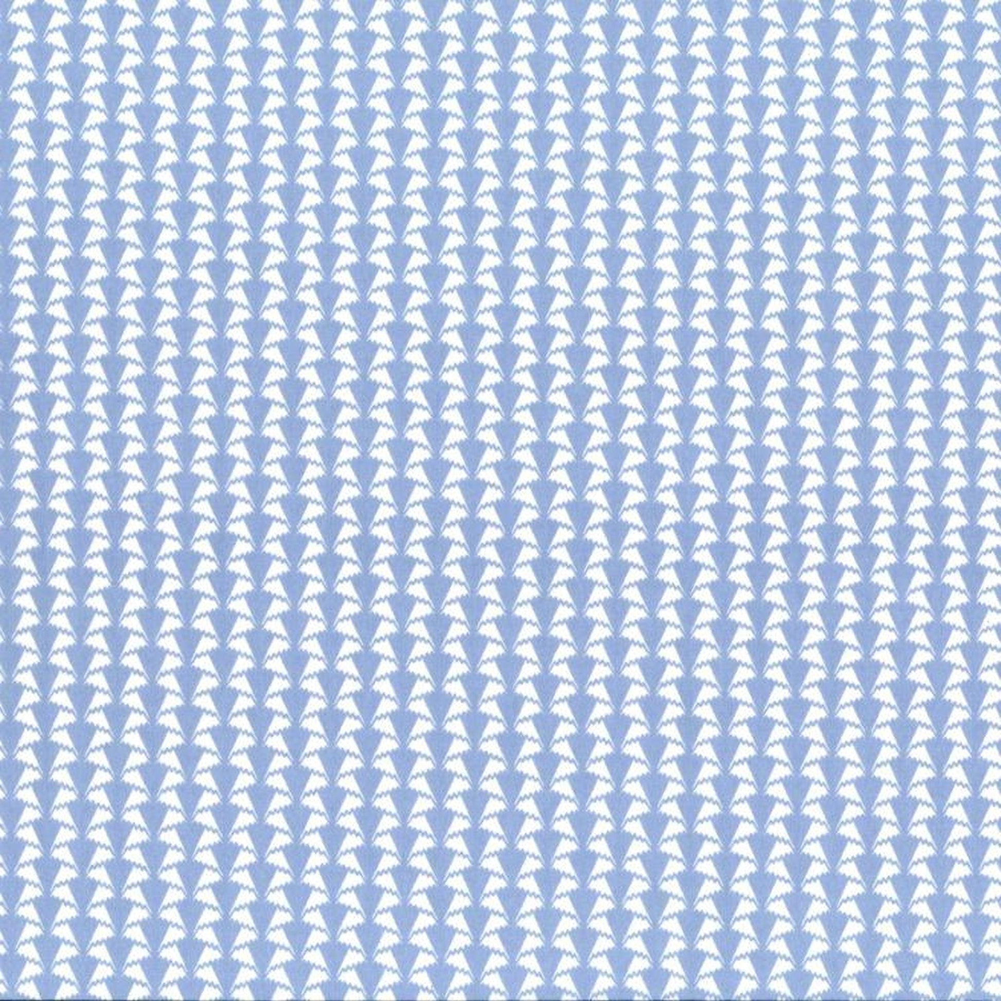 a repeating pattern of white triangles on a light blue background.