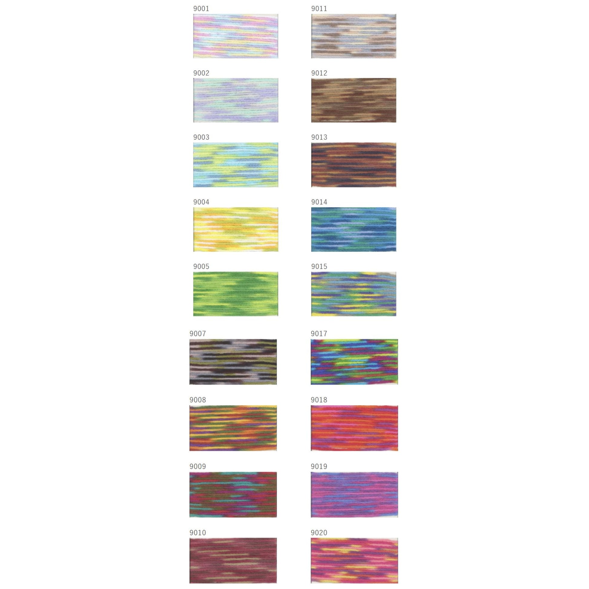 a grid of 16 different colored squares, each with a unique pattern or design. The squares vary in size and color, creating a visually diverse and vibrant display.