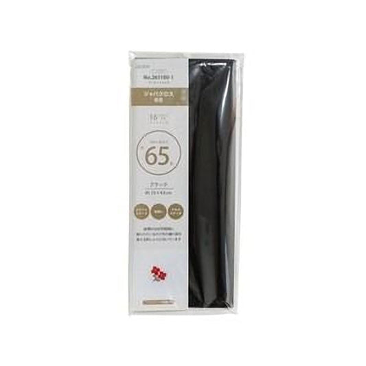 A package of black fabric with a label indicating it is a product from the brand "No.3115100-1" and has a temperature range of "16°C" to "65°C".