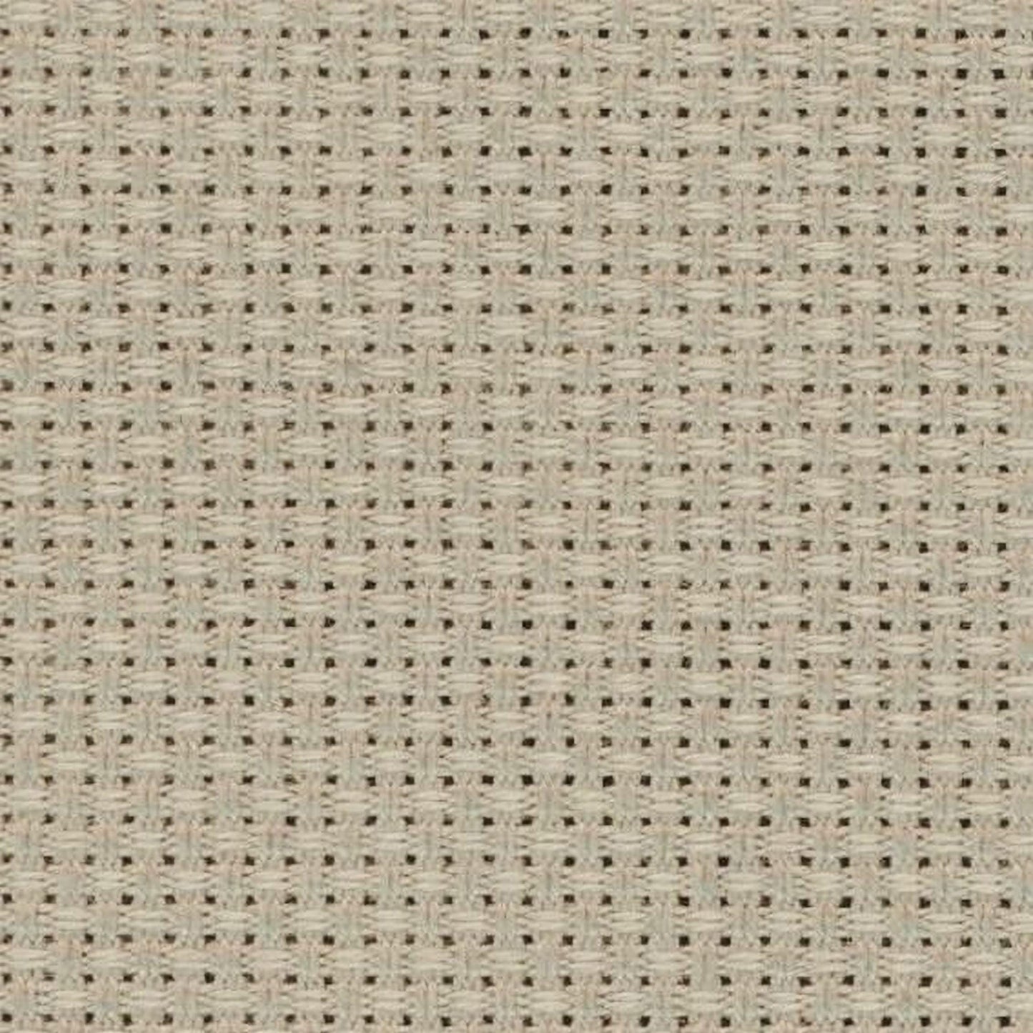 a close-up view of a beige woven fabric with a grid-like pattern.