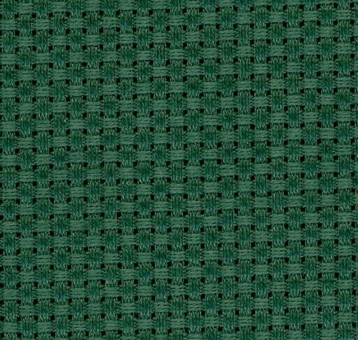 a close-up view of a green woven fabric with a grid-like pattern.