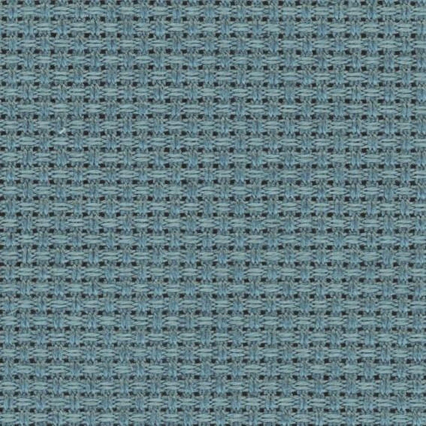 a close-up view of a textured fabric with a woven pattern in shades of blue and gray.