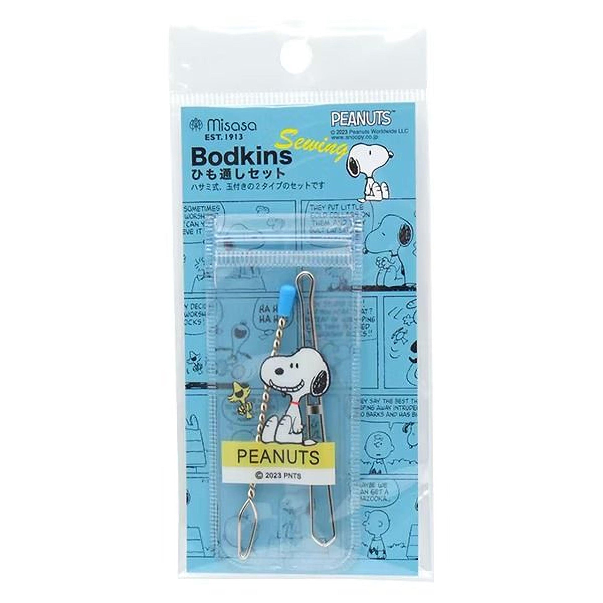a Peanuts-themed sewing kit with a Snoopy keychain.