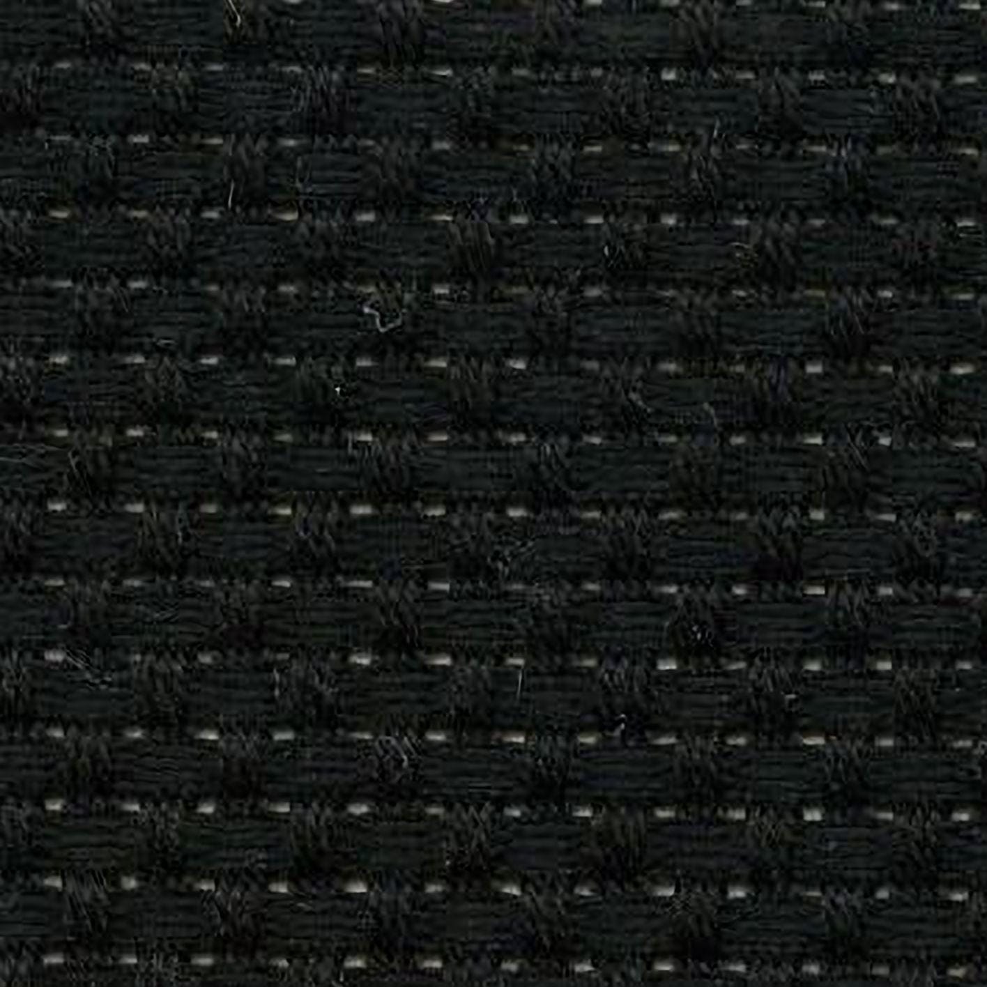 a close-up view of a black woven fabric with a diagonal pattern.