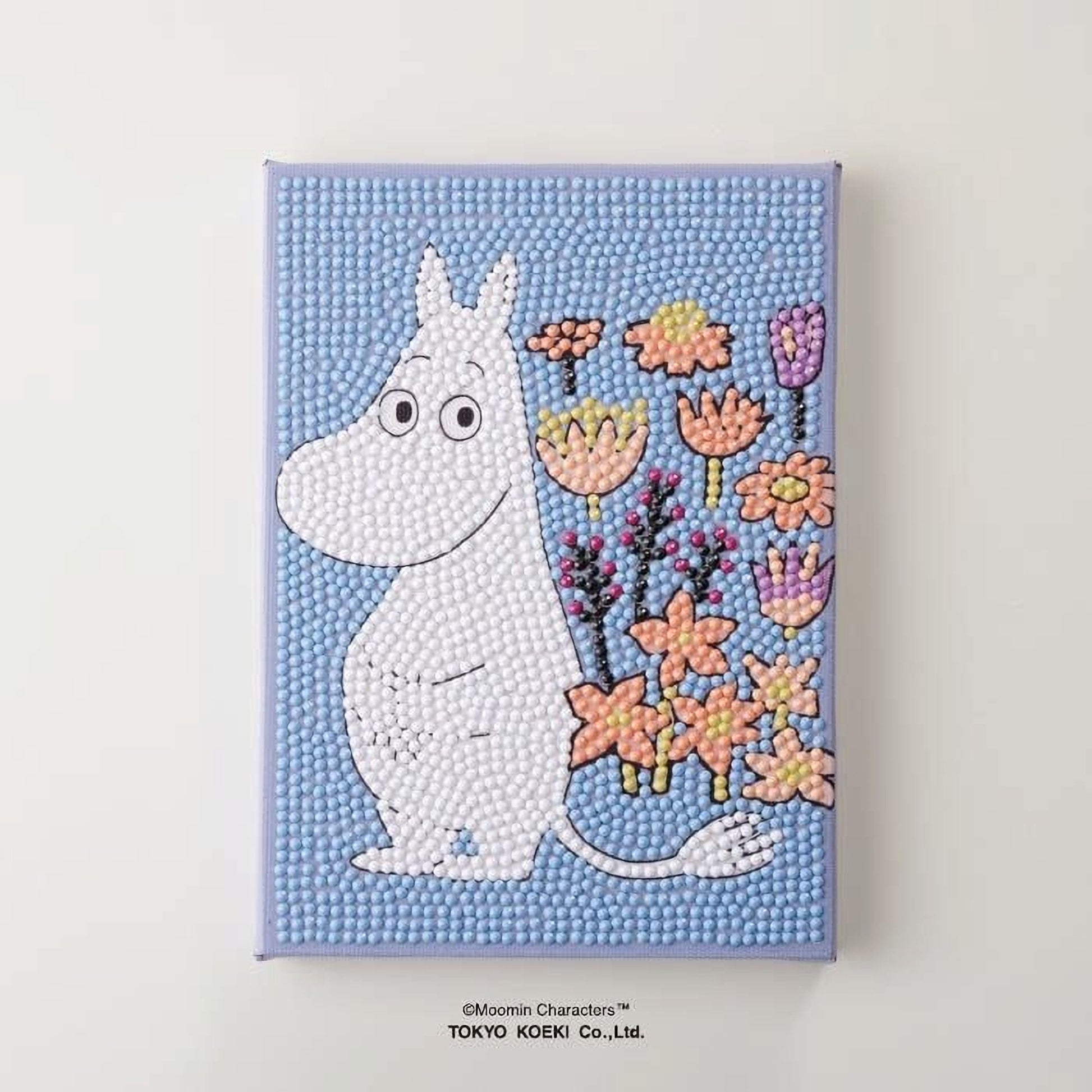 A collage of various images, including a cartoon character and flowers, is displayed on a blue background.