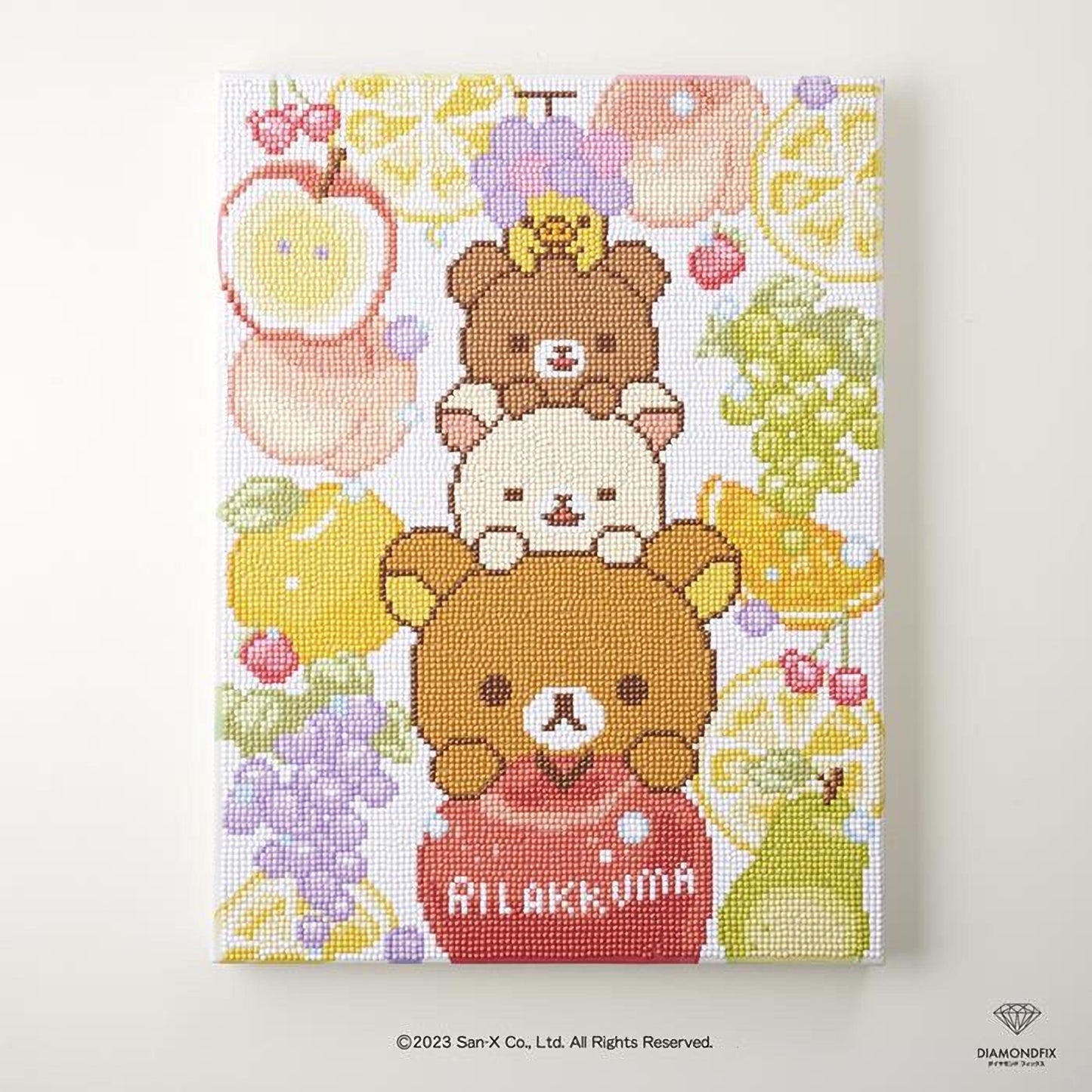A collage of various cartoon animal characters, including bears, apples, and lemons, arranged in a visually appealing manner.
