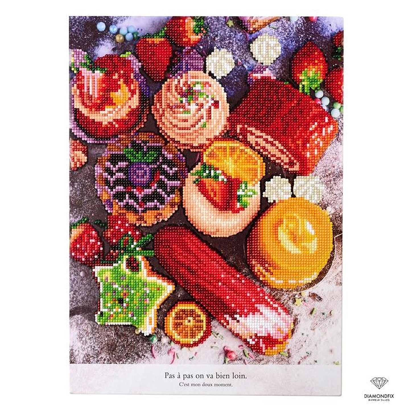 The image is a collage of various colorful and visually appealing food items, including cakes, fruits, and other desserts.