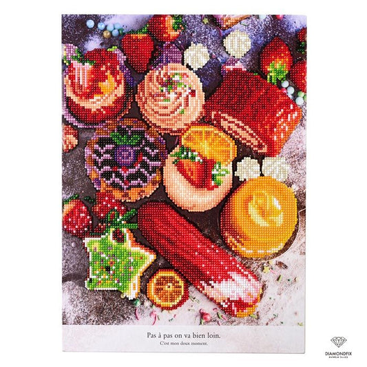 The image is a collage of various colorful and visually appealing food items, including cakes, fruits, and other desserts.