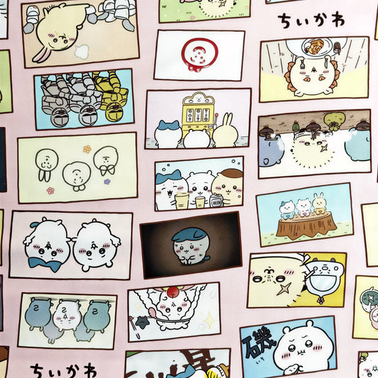 a collage of various cartoon-style illustrations, including animals, people, and objects, all depicted in a whimsical and colorful manner.