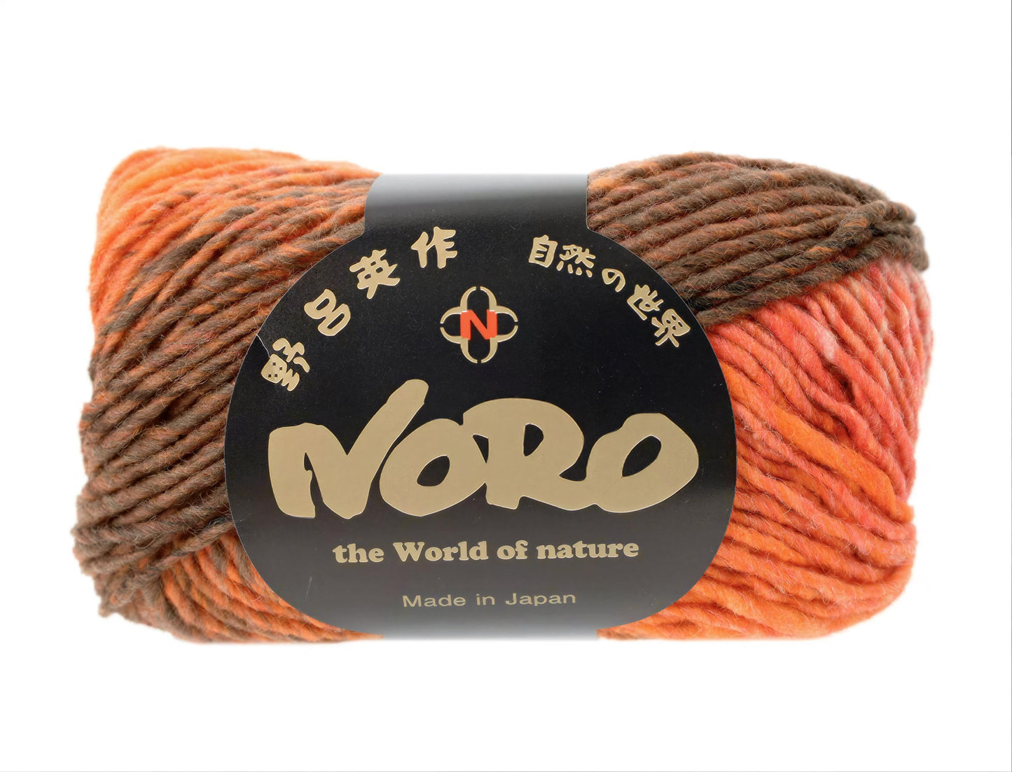 a ball of yarn with a label that includes text in both English and Japanese.