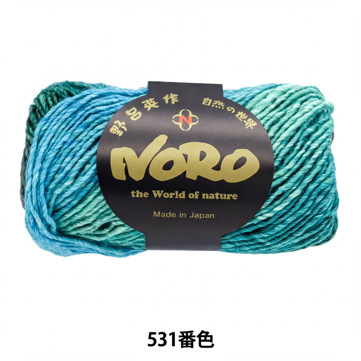 a ball of yarn with a label that reads "Nero the World of nature Made in Japan" in English and Japanese.