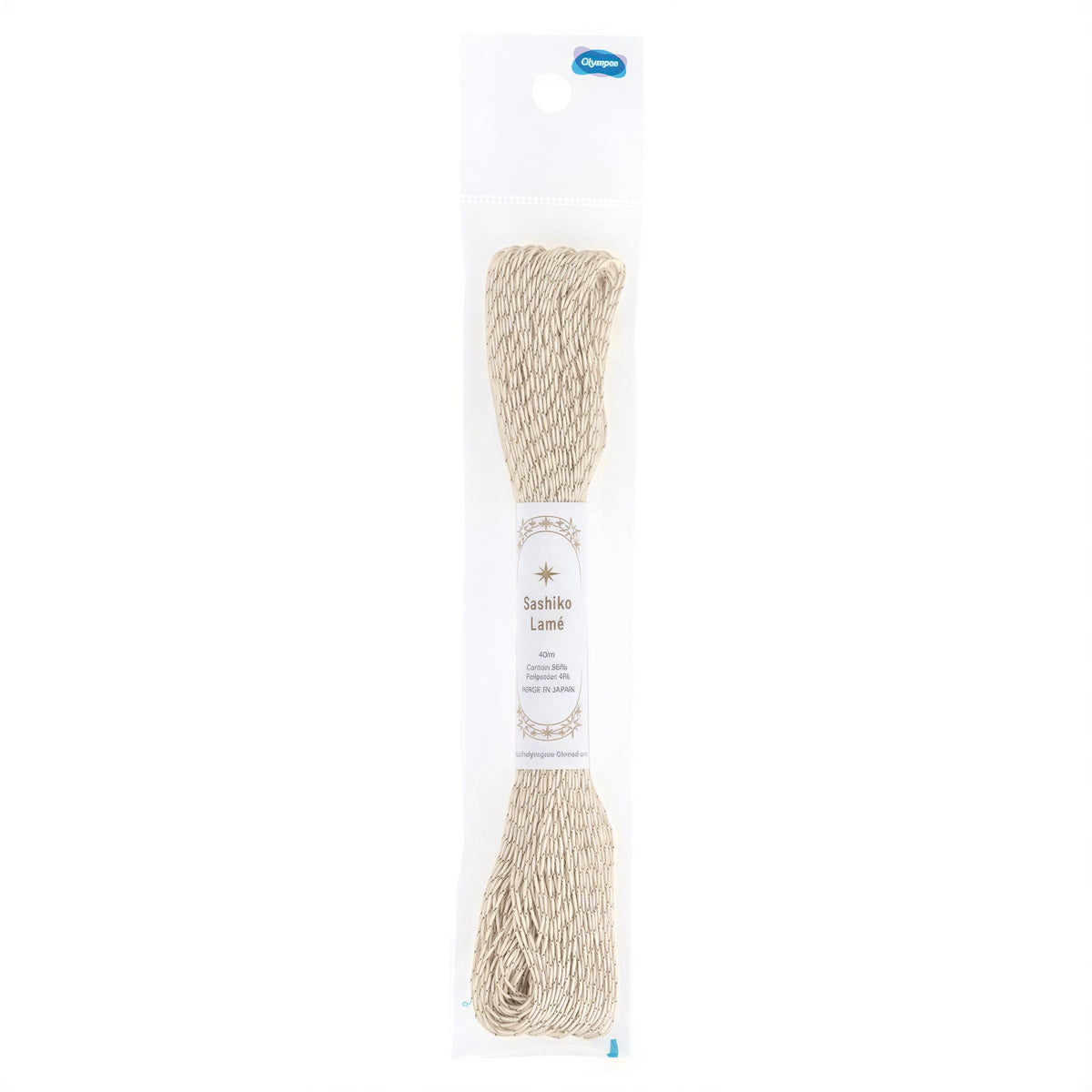 A package containing a spool of beige string, labeled as "Sakhi Lama".
