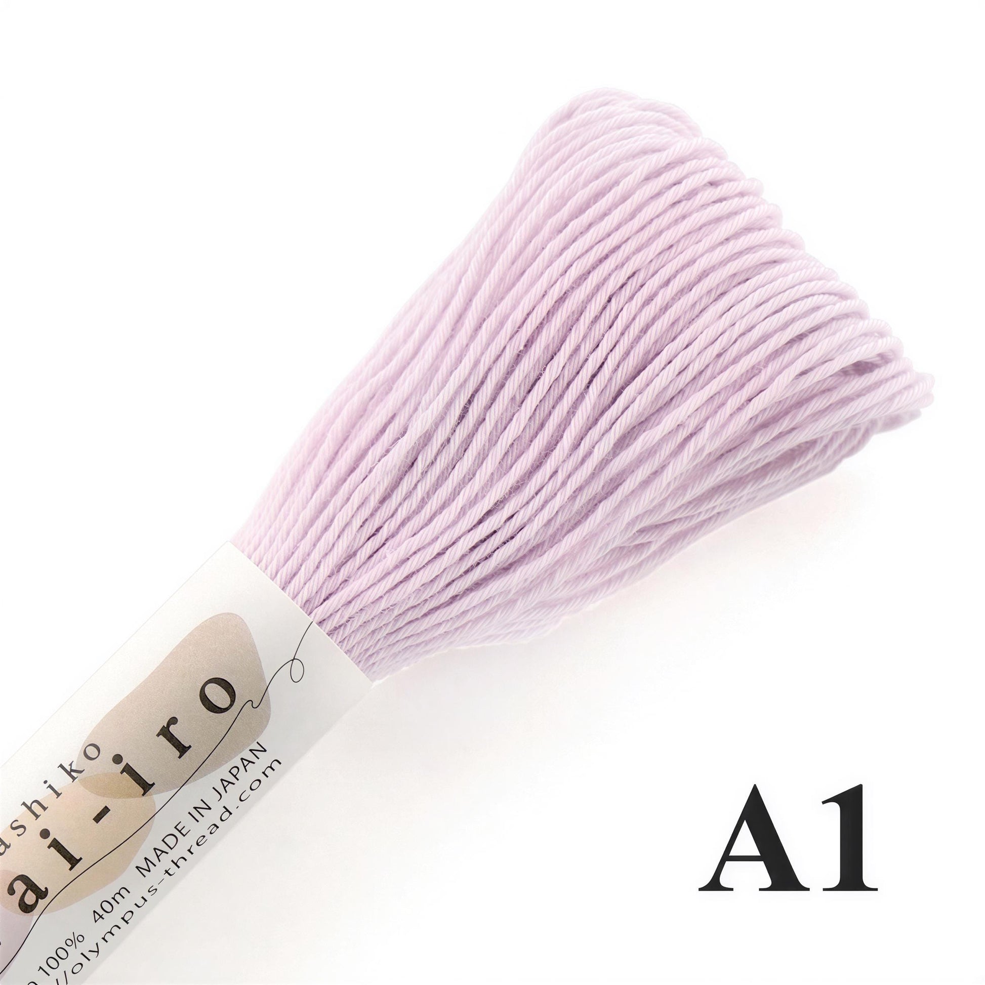 A close-up image of a spool of pink thread with the text "A1" printed on it.