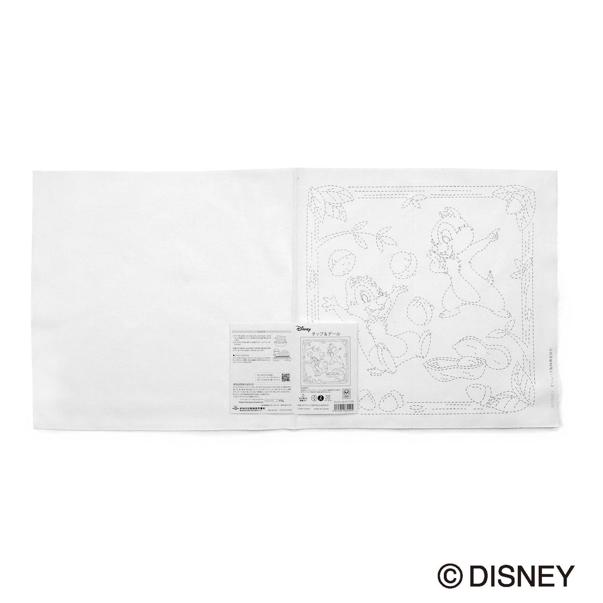 The image is a Disney-themed design featuring a cartoon character and a pattern.