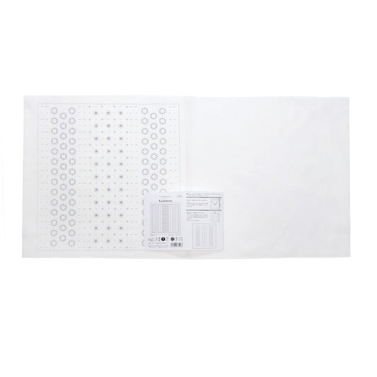 The image is a white sheet of paper with a grid of small black dots arranged in a pattern.