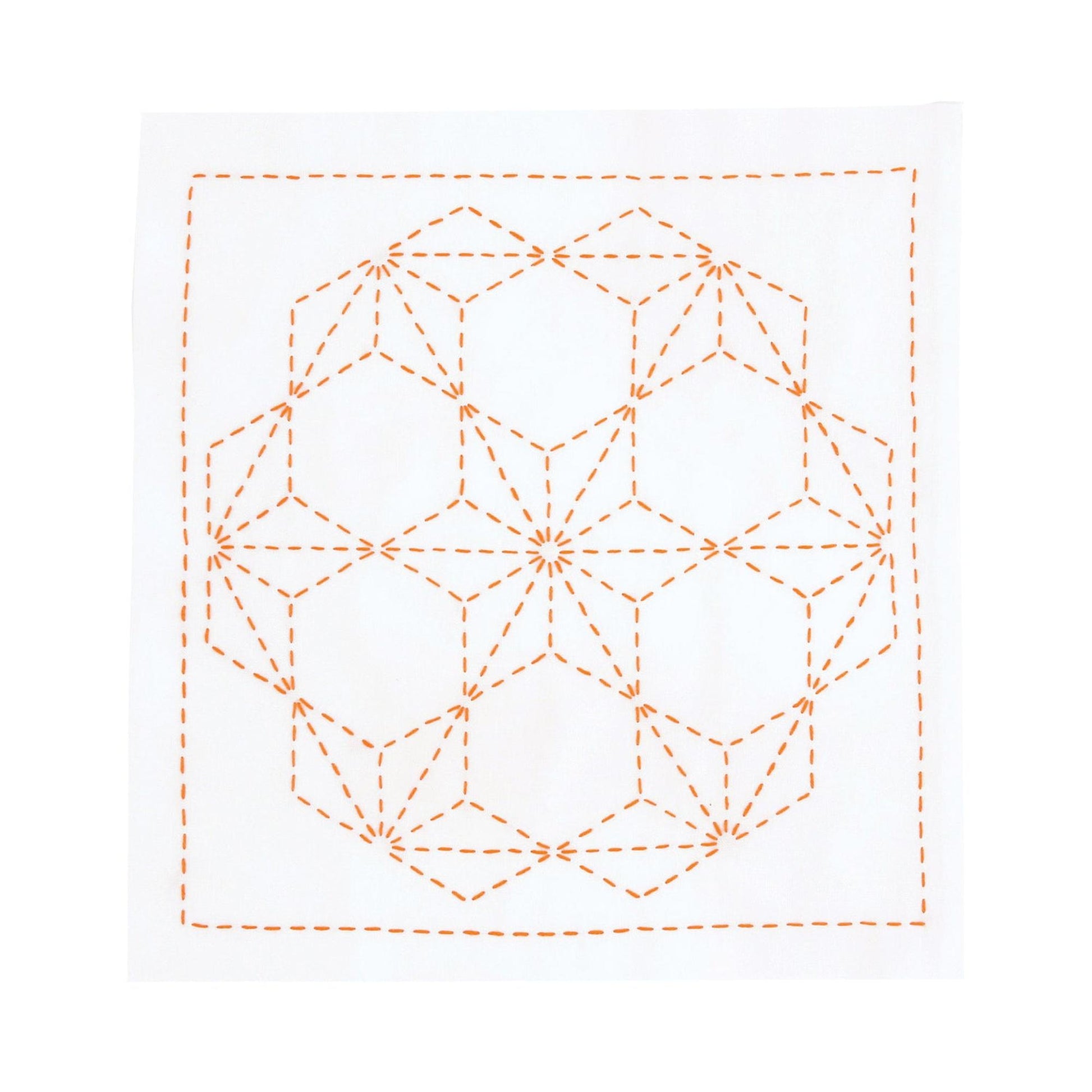 a geometric pattern with a repeating hexagonal design.