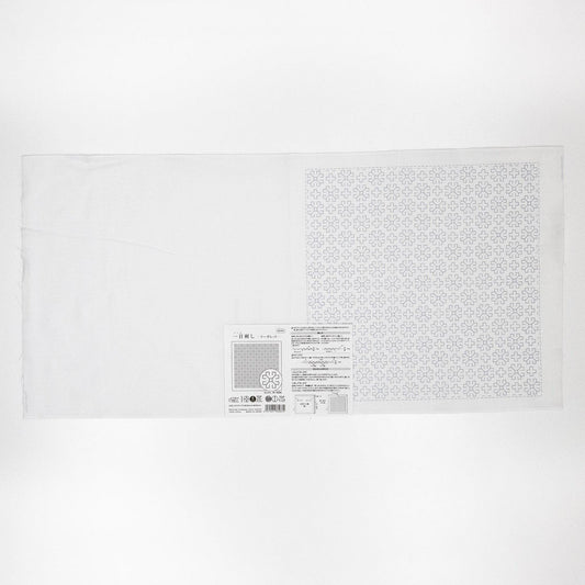 The image is a plain white sheet of paper with a patterned design on the right side.