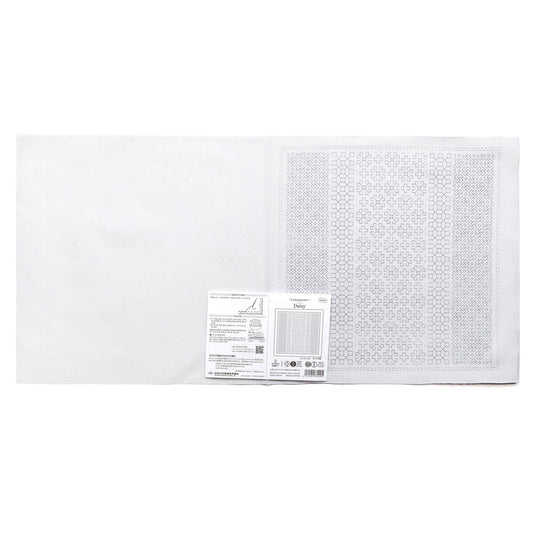 The image is a white background with a printed label or instructions placed on the right side.
