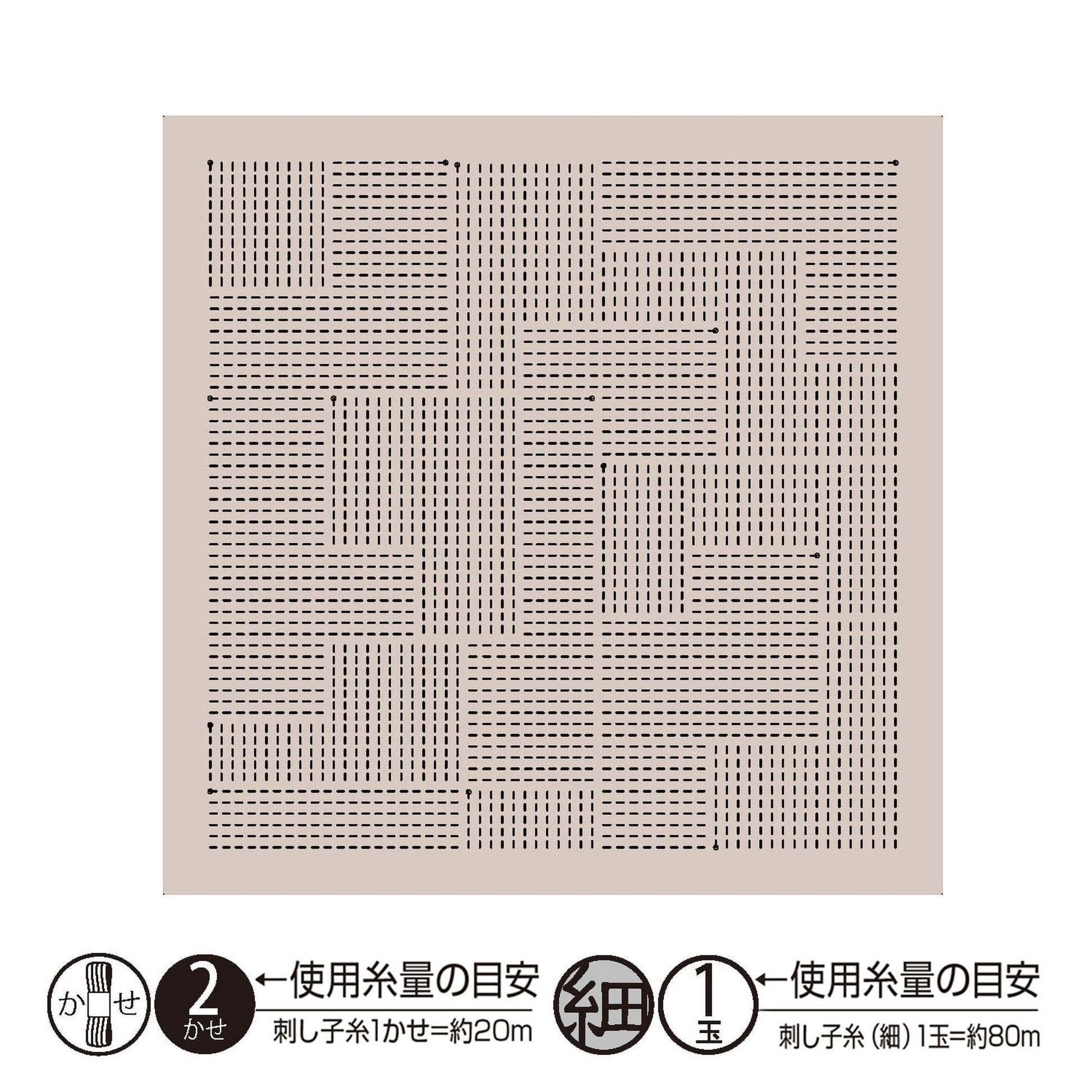 The image is a square with a grid-like pattern of small black dots or lines, creating a visually interesting and abstract design.