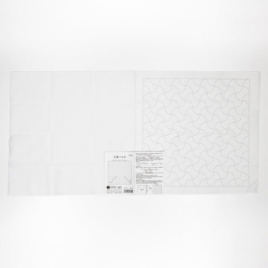 The image is a white square with a black and white pattern on it.