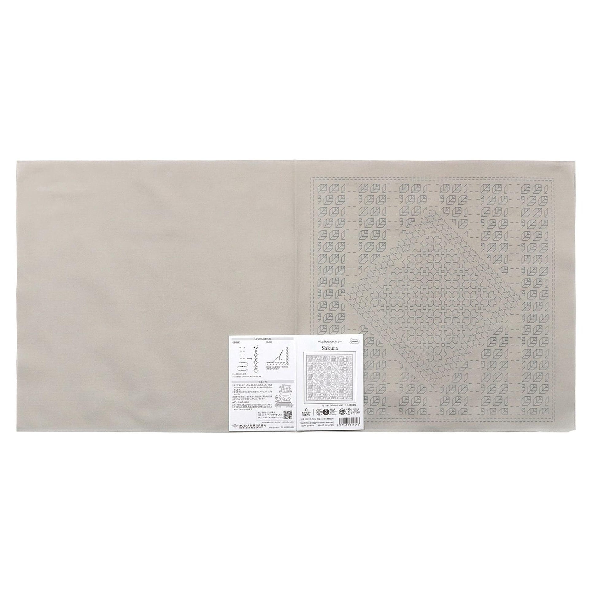The image is a plain white background with a printed label or instruction sheet placed on the right side.