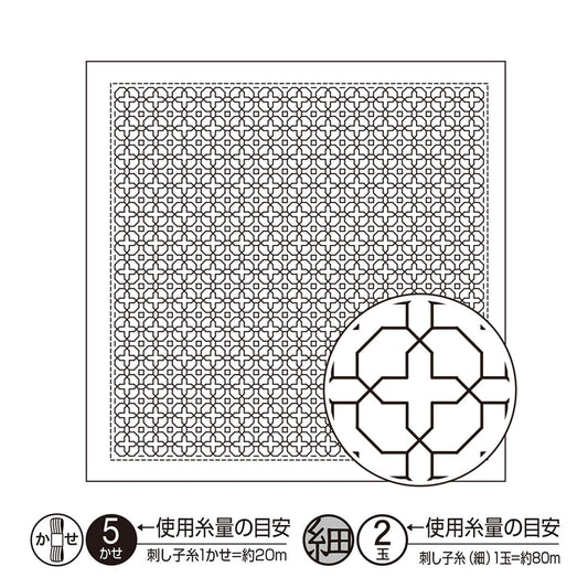 The image is a black and white illustration featuring a grid-like pattern of small squares or rectangles, with a circular design in the bottom right corner.