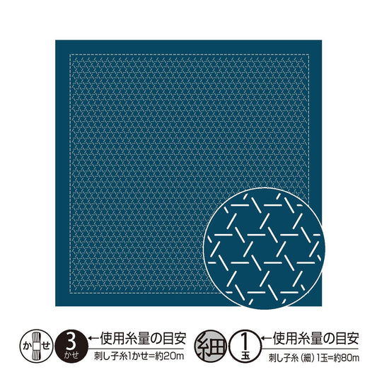 The image is a square with a blue background and a white grid pattern. There is a smaller circular pattern with white lines on it, located to the right of the square. The image contains text in Japanese, which is not transcribed here as it would result in redundancy and vague wording.