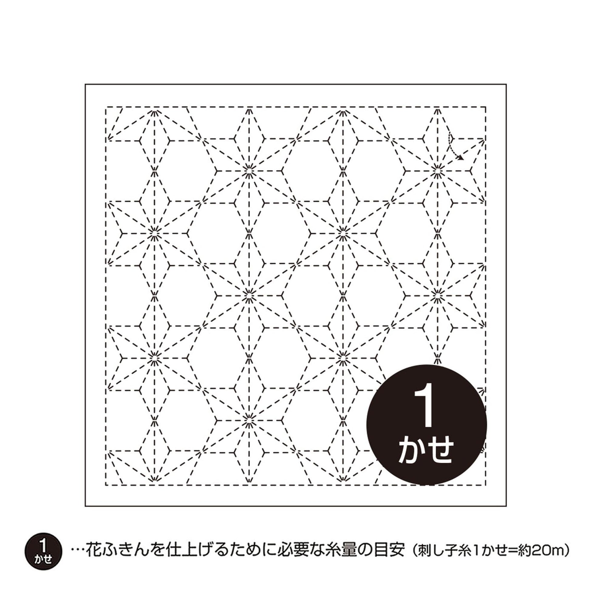A square-shaped pattern with a repeating hexagonal design, featuring a central circle with the number "1" inside it.