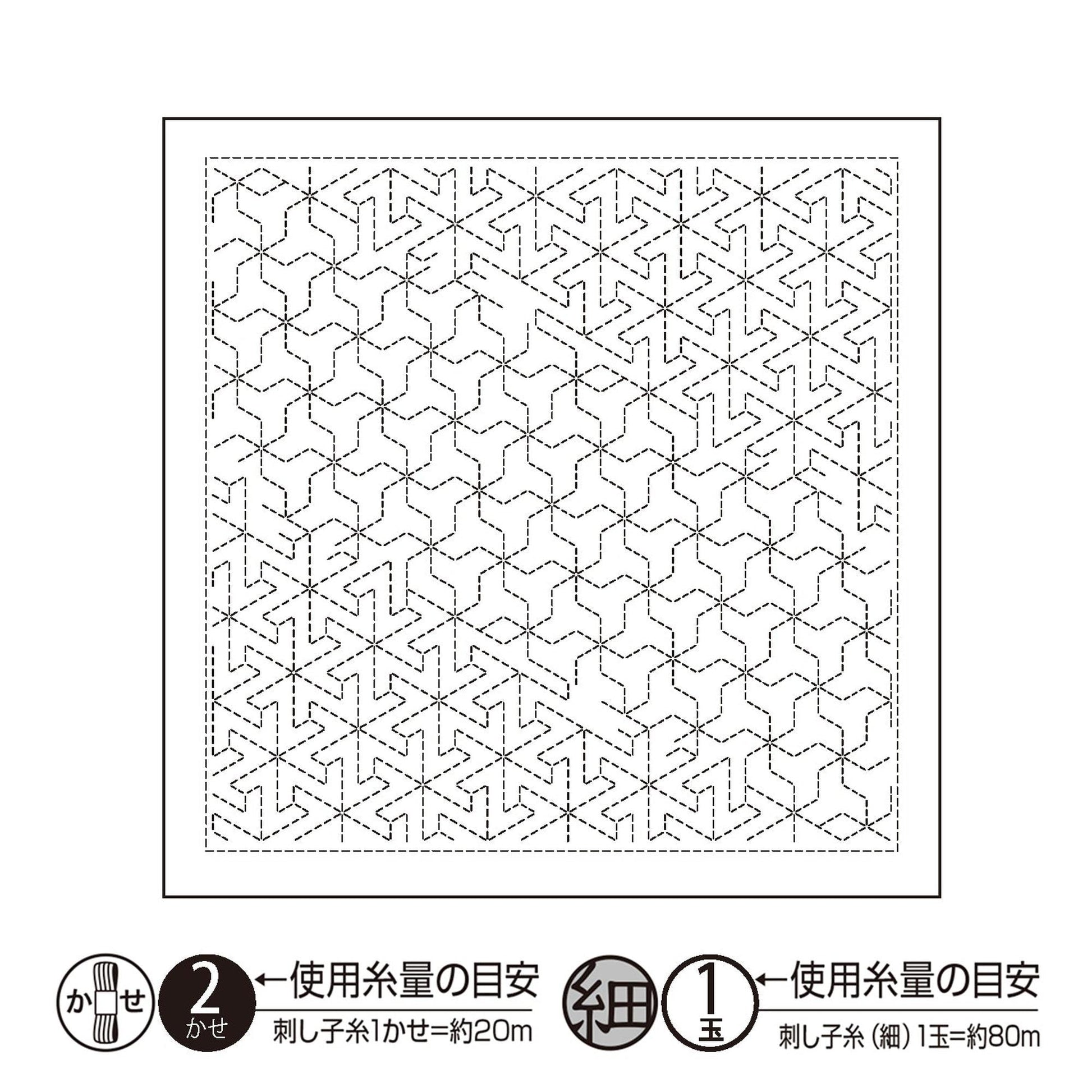 The image is a square with a repeating pattern of triangles and lines, creating a visually striking and intricate design.