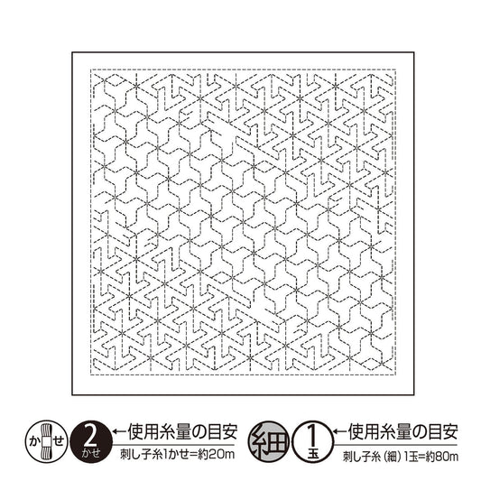 The image is a square with a repeating pattern of triangles and lines, creating a visually striking and intricate design.
