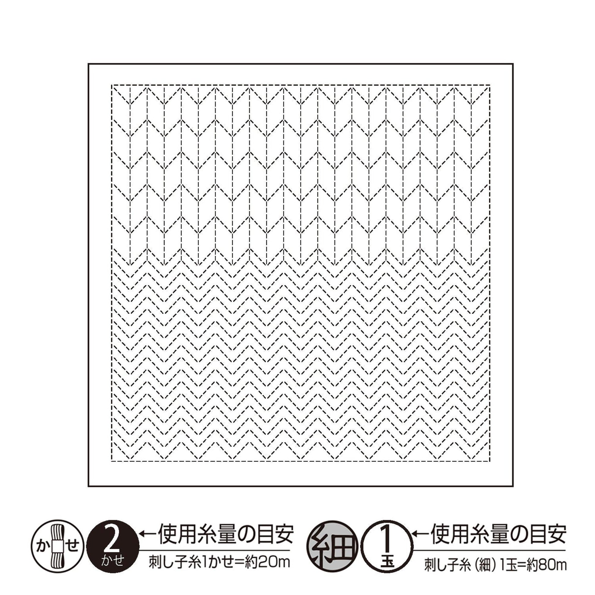 The image is a black and white square with a repeating zigzag pattern.