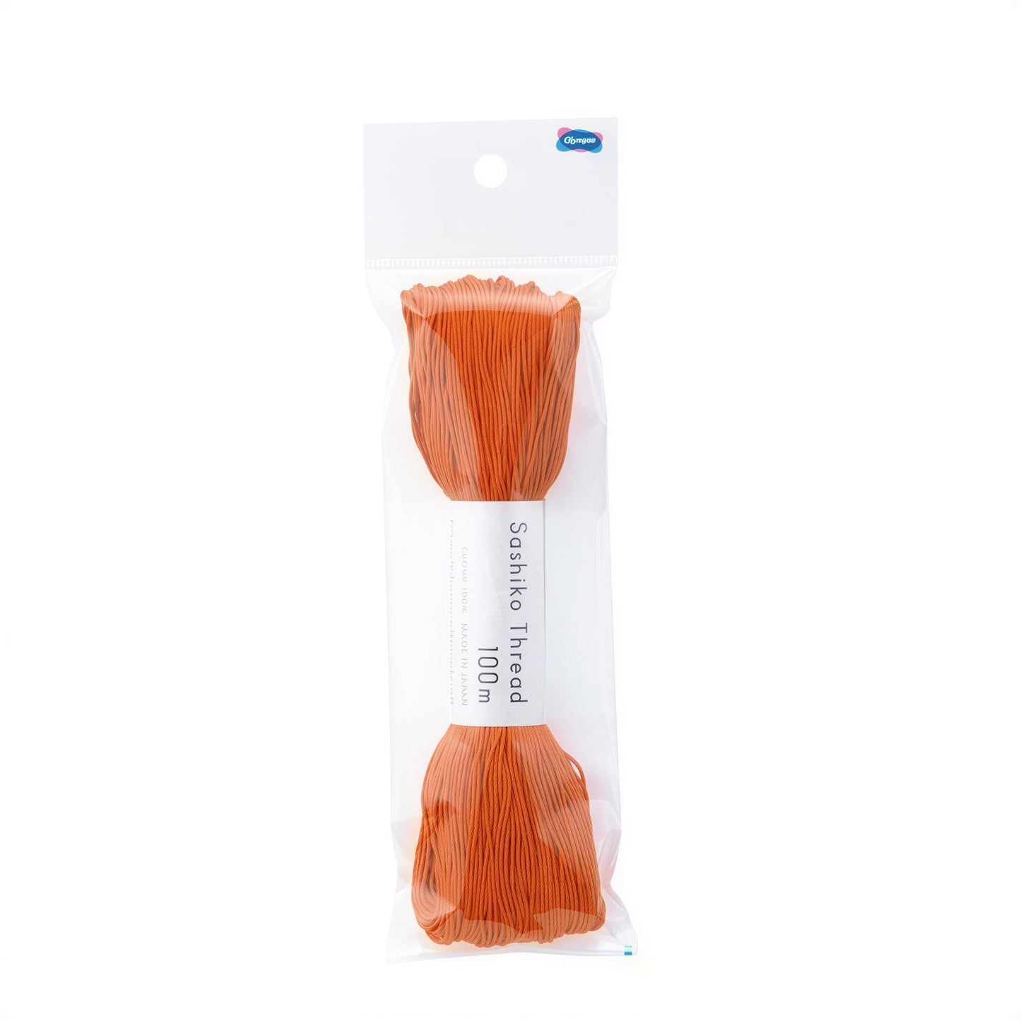 A package of sahikake thread, which is 100 meters long, is shown against a white background.