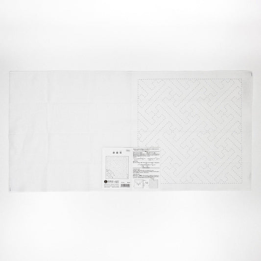 The image is a white square with a black geometric pattern on it.
