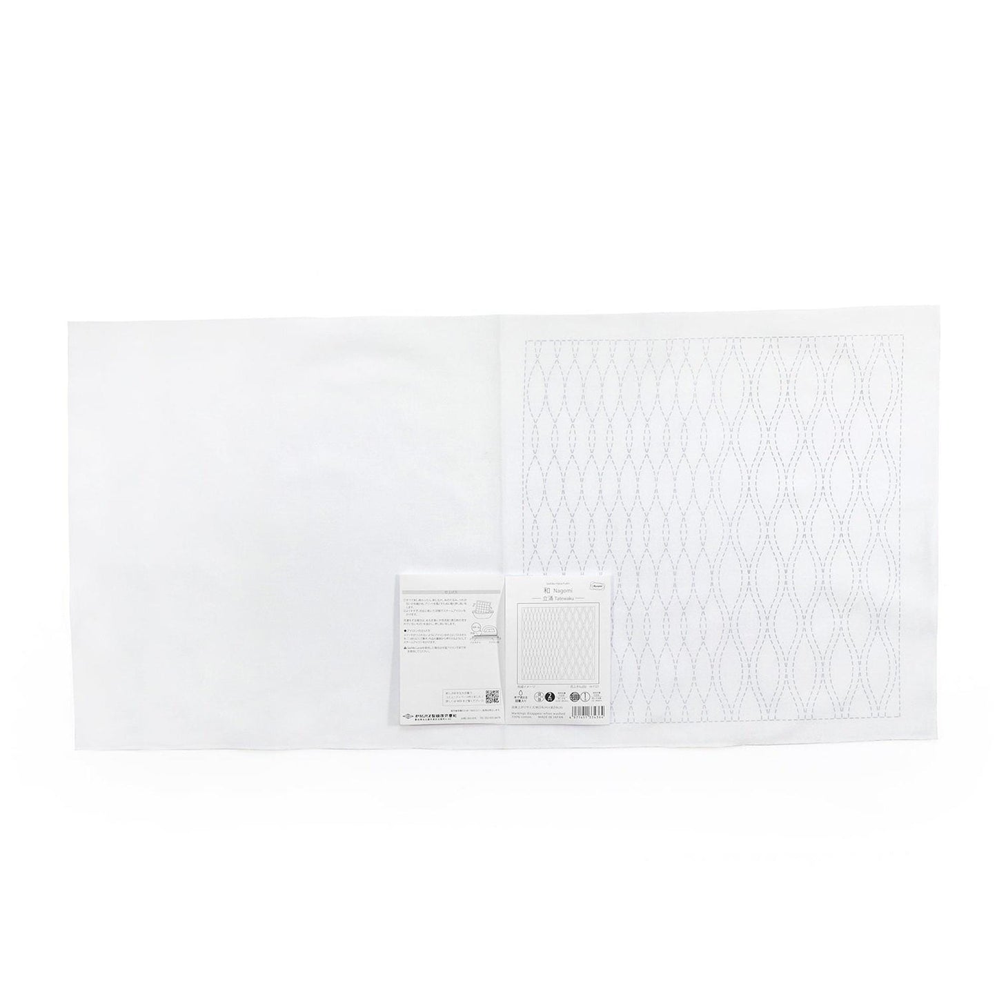 The image is a plain white sheet of paper with a printed pattern on the right side.