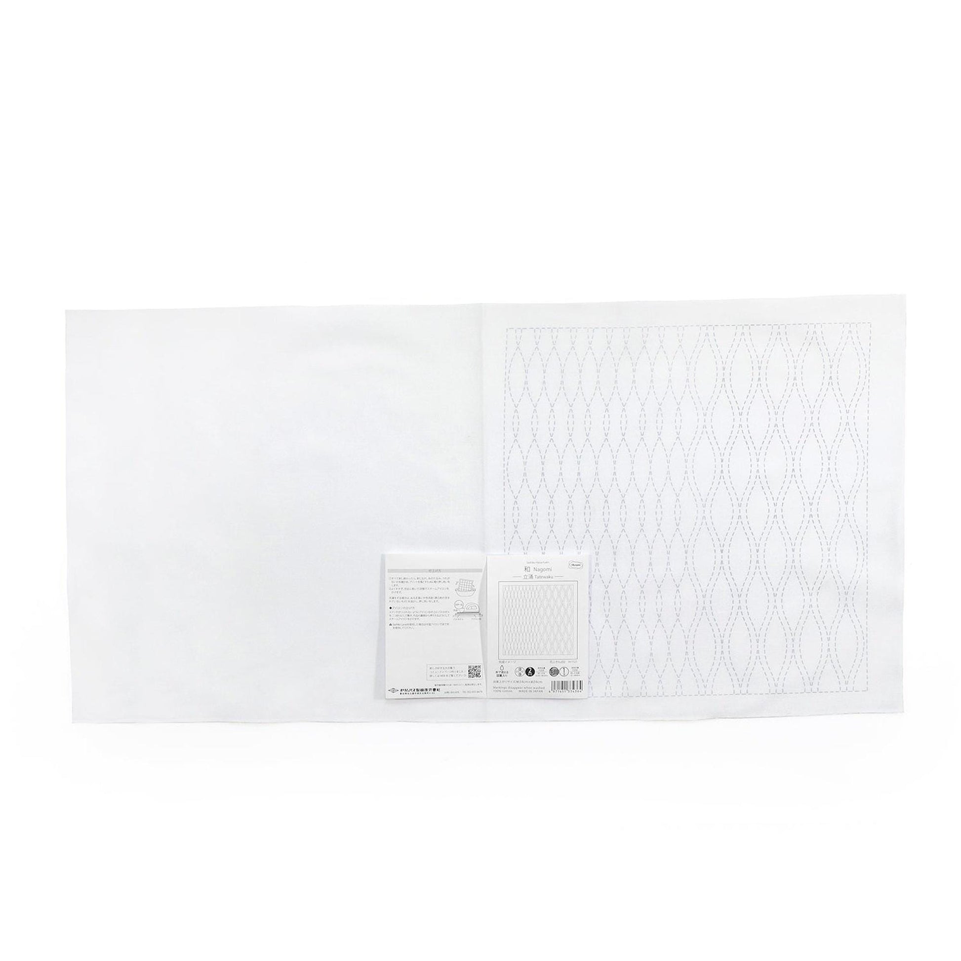 The image is a plain white sheet of paper with a printed pattern on the right side.