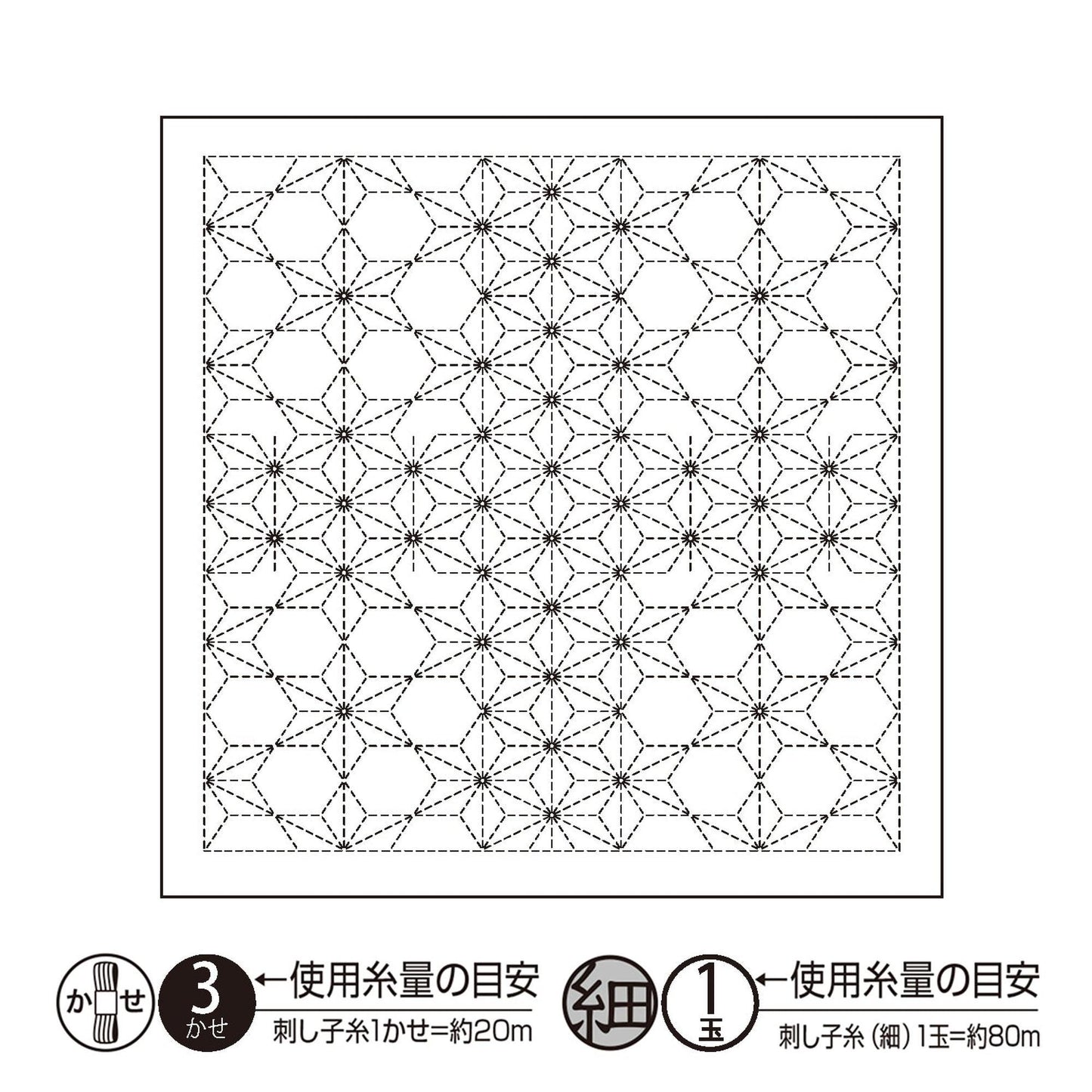 The image is a black and white geometric pattern consisting of a repeating hexagonal design with smaller hexagonal shapes within it. The pattern is outlined in black and filled in with white, creating a visually striking contrast. The image is described as a "3-dimensional design" and "a square pattern" with a "1-inch" scale.