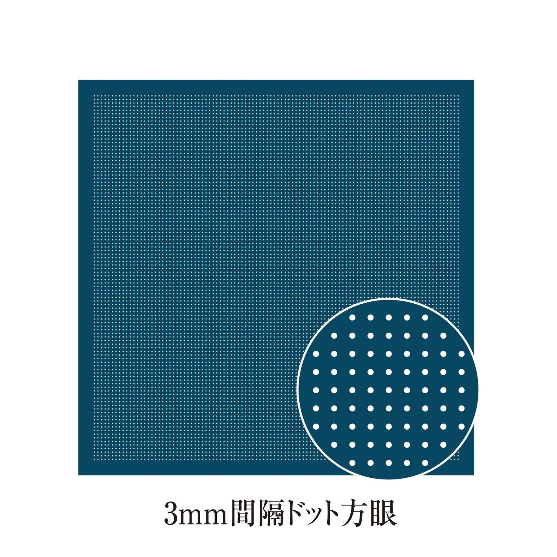 The image is a 3mm square with a blue background and a white dotted pattern.