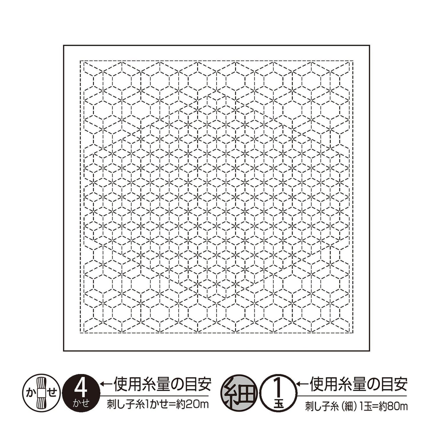 The image is a square with a repeating pattern of hexagons and lines, which appears to be a geometric design.