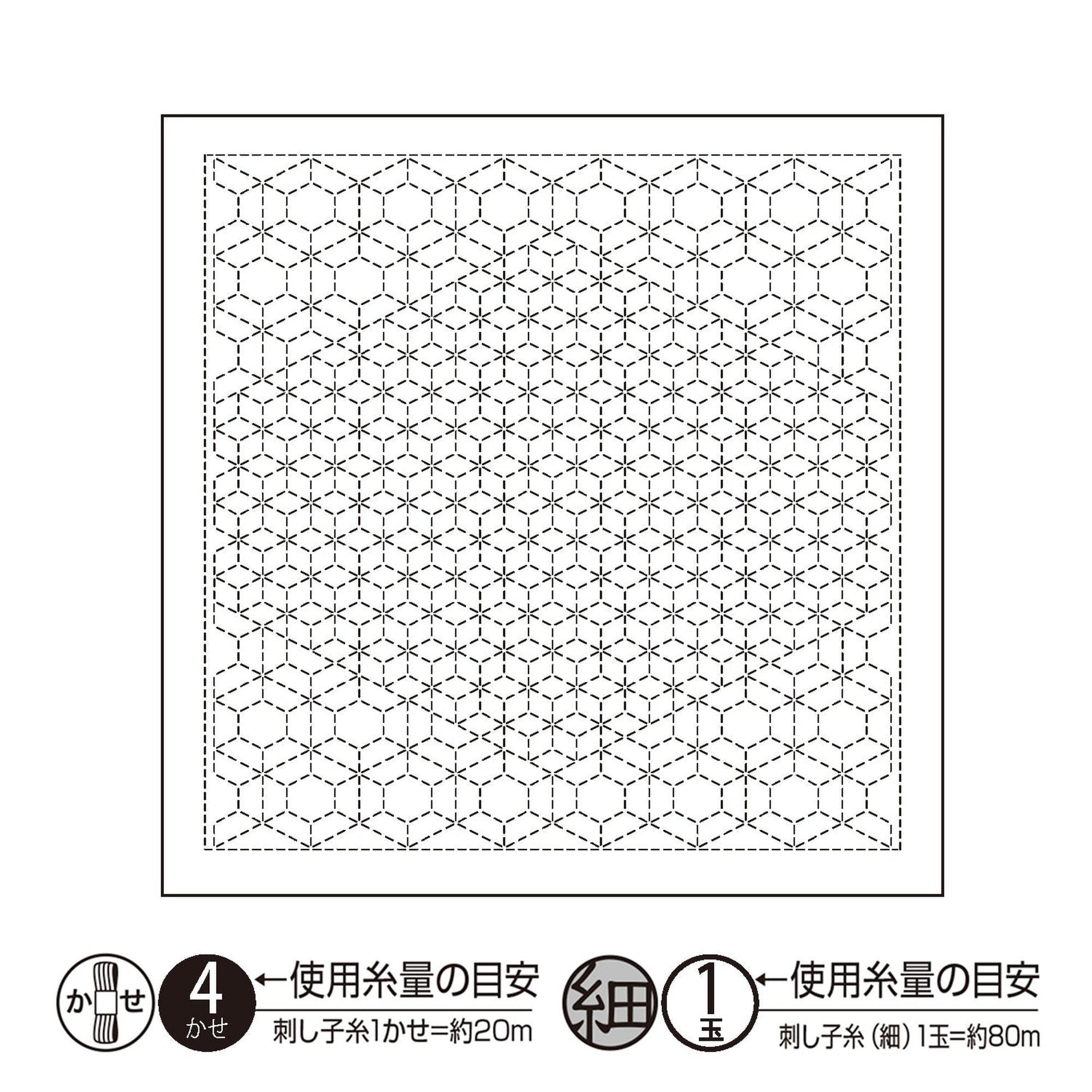 The image is a square with a repeating pattern of hexagons and lines, which appears to be a geometric design.
