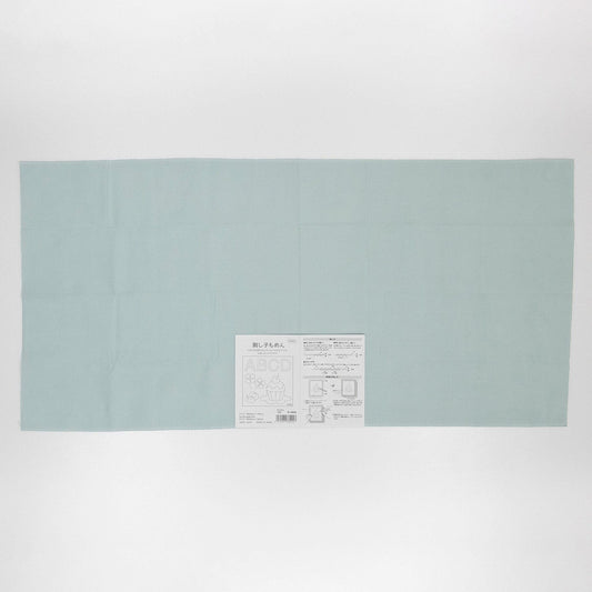 A light blue rectangular sheet of paper with text and diagrams on it.
