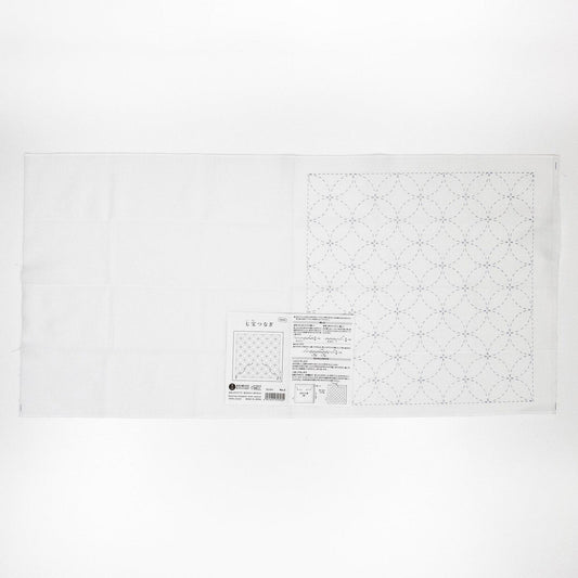 The image is a plain white sheet of paper with a patterned design on the right side.