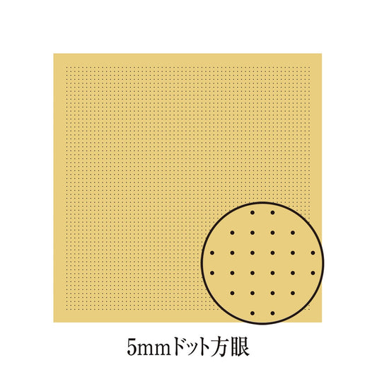 The image is a square with a grid of small dots, and there is a circle with a grid of small dots next to it.