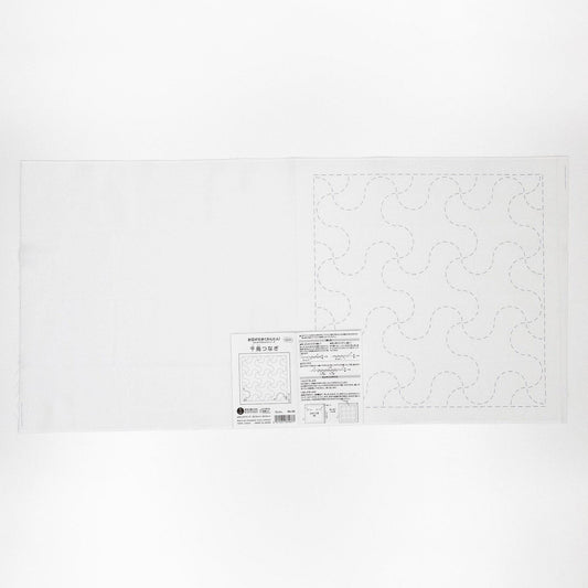 The image is a white square with a black and white pattern on it.
