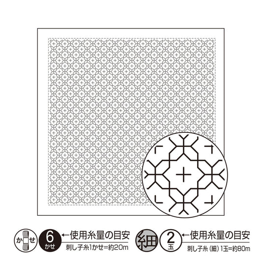 The image is a black and white square with a circular pattern inside it. The square has a grid-like design, and the circular pattern inside it is a repeating geometric design. The image is described as a "6 x 6 grid" and "a grid of squares" with a "2 x 2 grid" and "a grid of squares" in the bottom right corner. The image is not a single, continuous scene but rather a collection of smaller images.