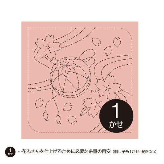 A pink background with a black circle containing the number "1" and Japanese text.