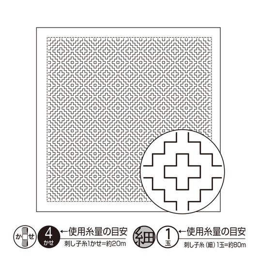 The image is a black and white square with a complex geometric pattern, and there is a smaller circular image with a cross-like pattern inside it. The image is described as a "4 square meter" and "1 meter" size, and it is a "collage of multiple images".