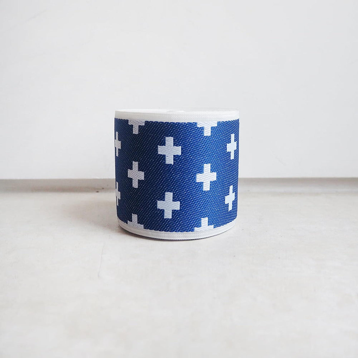 Tatami Edge Tape: Japanese Jacquard Cross Pattern | 8cm Wide, Heavyweight Trim