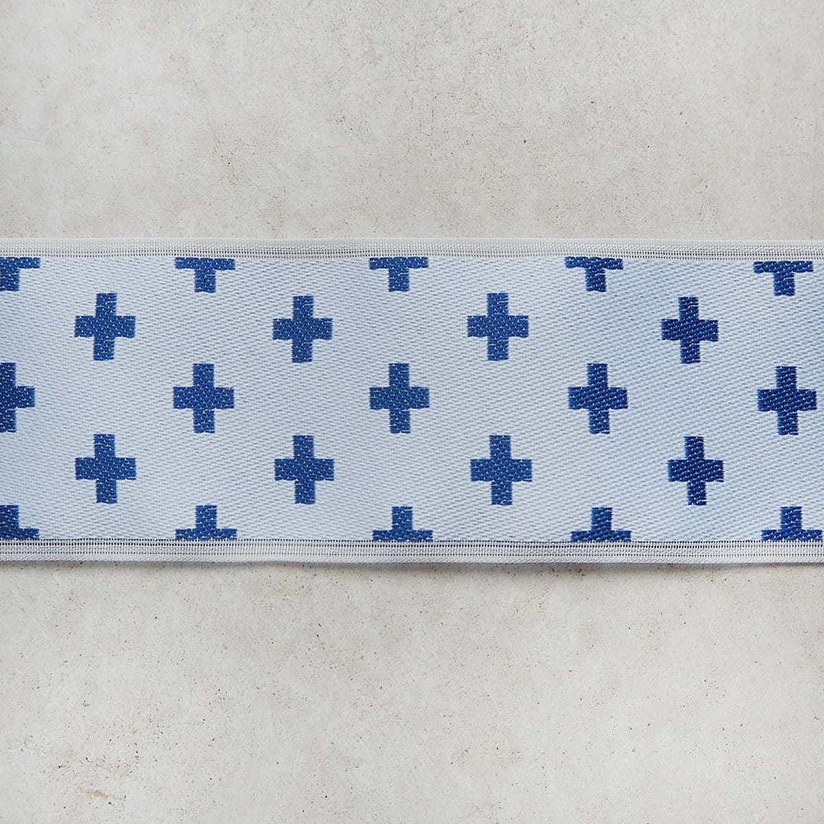 Tatami Edge Tape: Japanese Jacquard Cross Pattern | 8cm Wide, Heavyweight Trim
