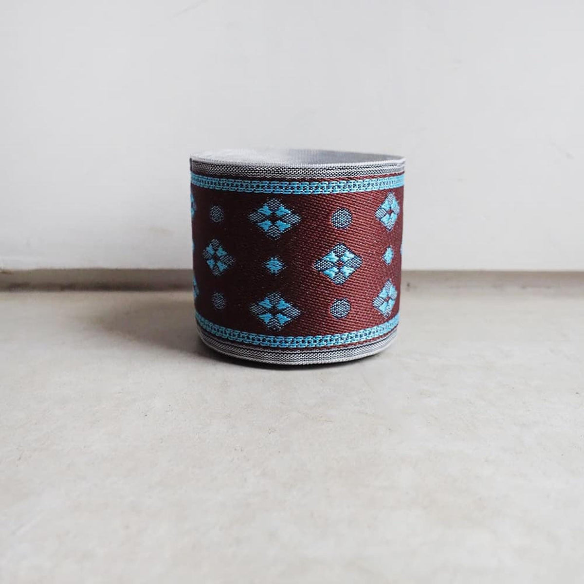 Tatami Edge Tape, Japanese Jacquard Ribbon | 8cm Width, 10m Length | Stiff Fabric Trim