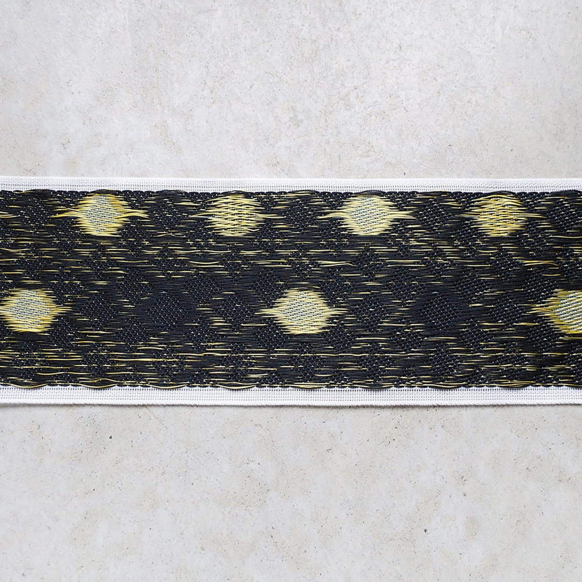 Tatami Edge Tape, Japanese Jacquard Ribbon | Stiff Trim | Bag Making Supplies, 8Cm X 10M, Made In Japan
